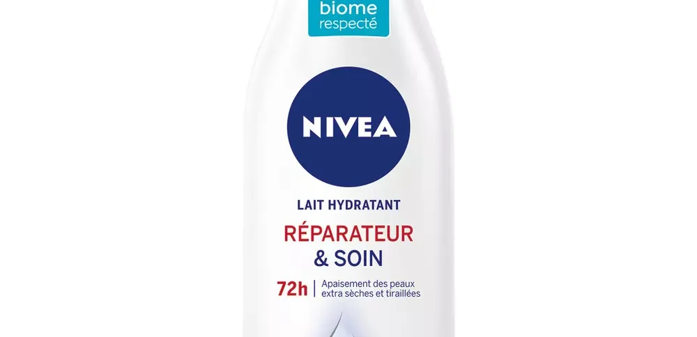 NIVEA : LAIT CORPS REPARATEUR ET SOIN APAISANT 72H